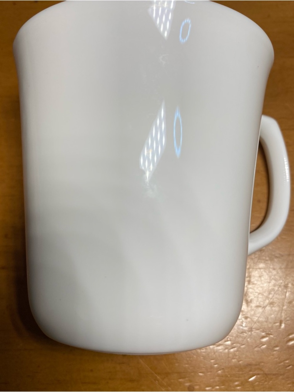Corning Corelle Winter Frost White Coffee Cups Mugs Glass Plain Vintage Set of 4 - Picture 5 of 8